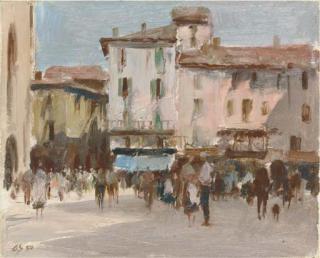 Edward Seago - Piazza del Duomo, Como