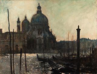 Edward Seago - Summer morning, Sta. Maria della Salute, Venice