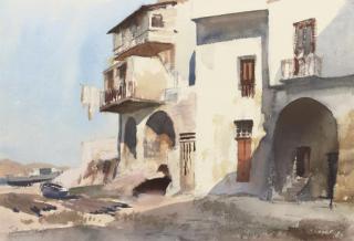 Edward Seago - Sunlit House, Ponza, Italy