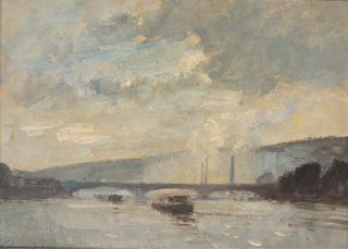 Edward Seago - The Seine at Nantes