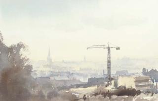 Edward Seago - View of Norwich From Mousehold Heath, Norfolk