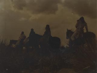 Edward Sheriff Curtis - The Storm, Apache, 1906