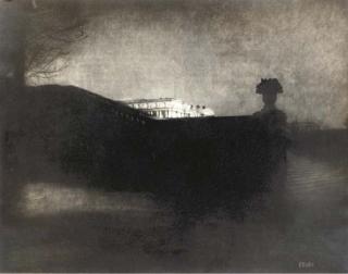 Edward Steichen - Nocturne, Orangerie Stairs: Versailles, c. 1910
