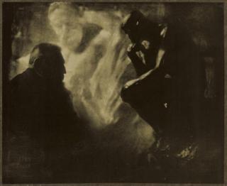 Edward Steichen - Rodin - Le Penseur, Paris, 1902