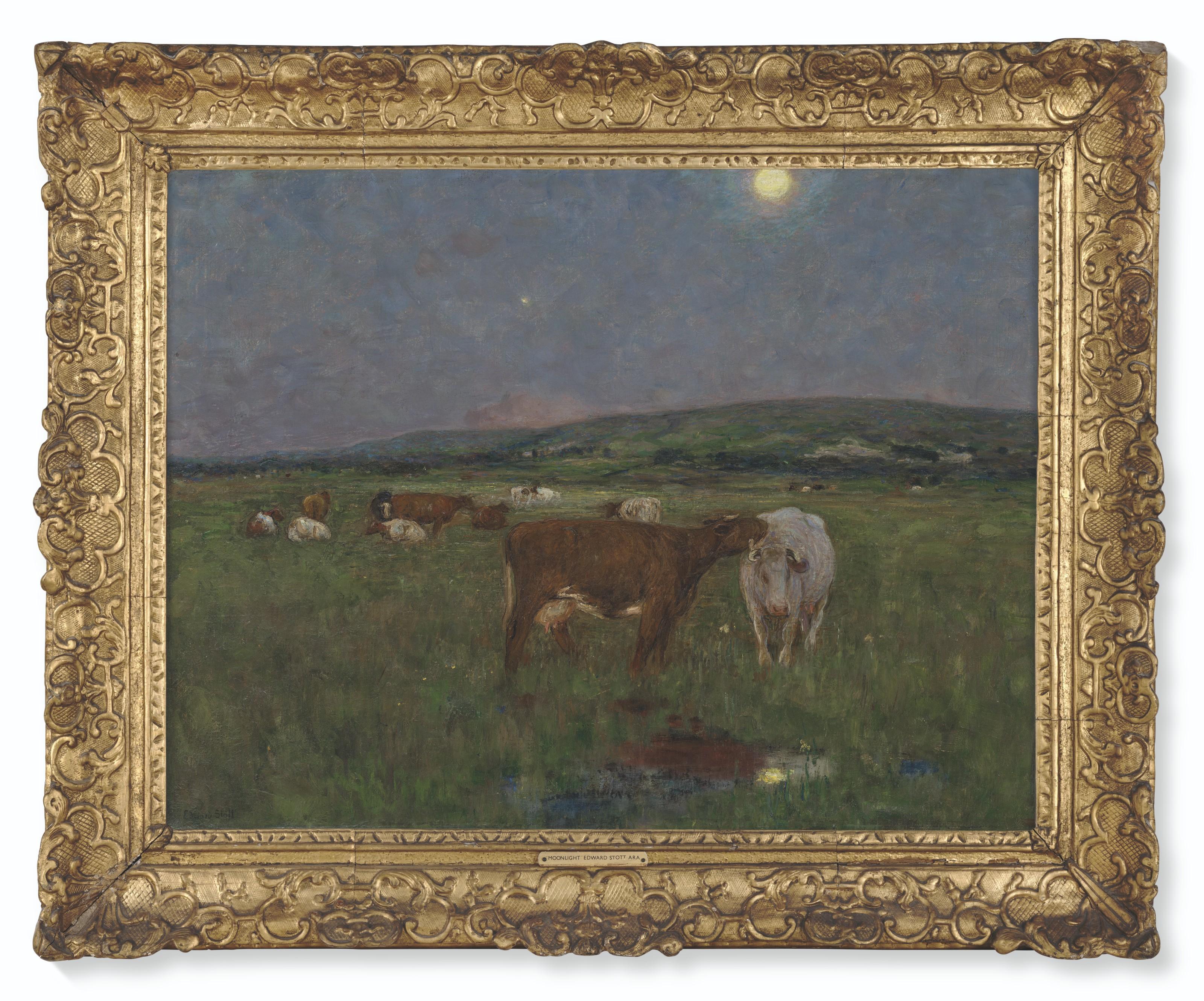 Edward Stott, A.R.A., N.E.A.C. - Peaceful Evening