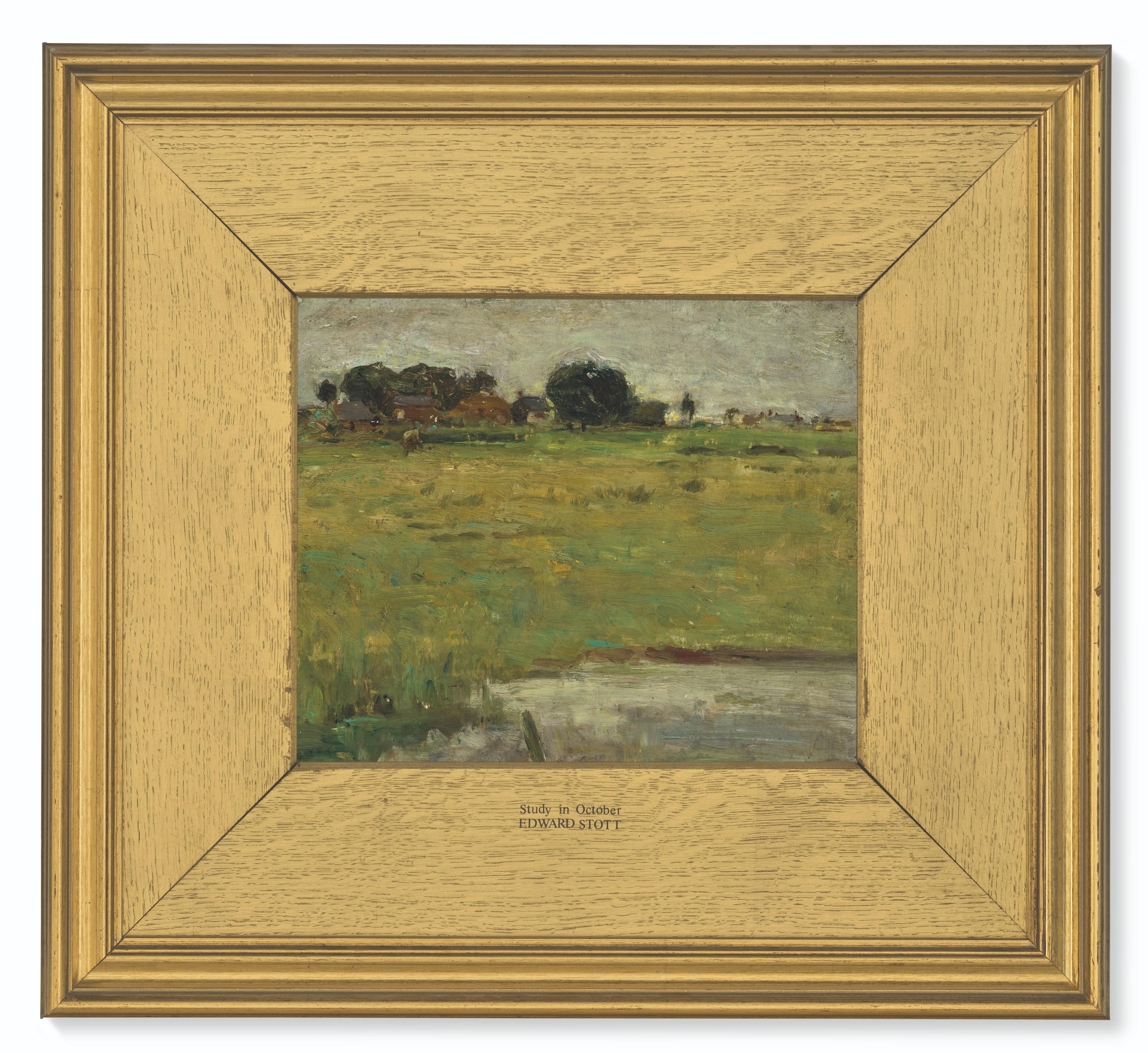 Edward Stott, A.R.A., N.E.A.C. - Study In October