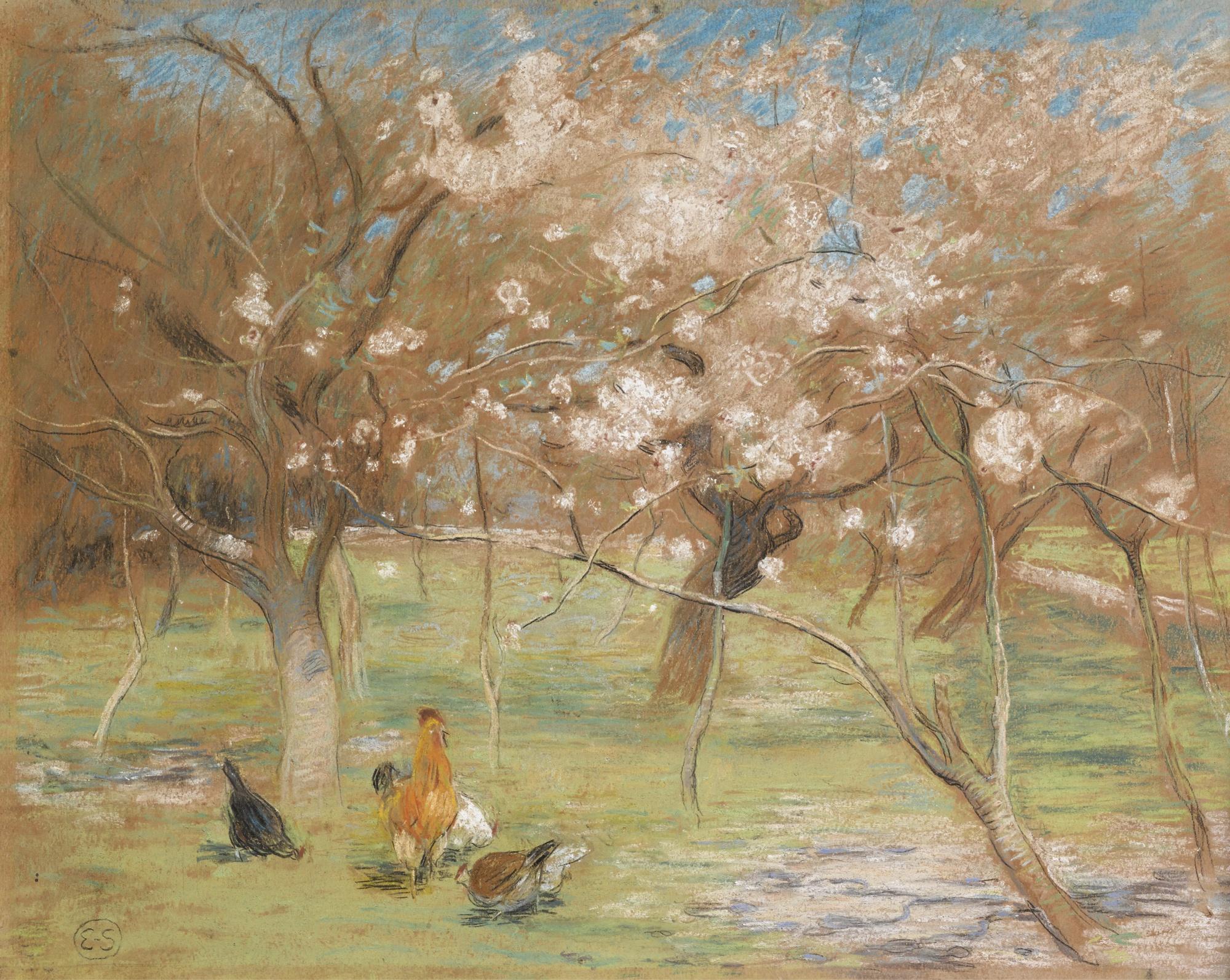 Edward Stott, A.R.A. - A Spring Idyll