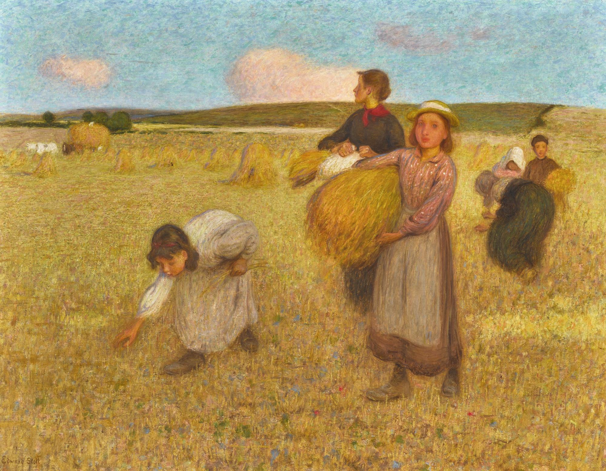 Edward Stott, A.R.A. - Harvesters