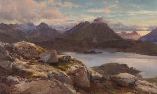 Edward Theodore Compton - Blick auf den Austnesfjord auf den Lofoten, Norwegen