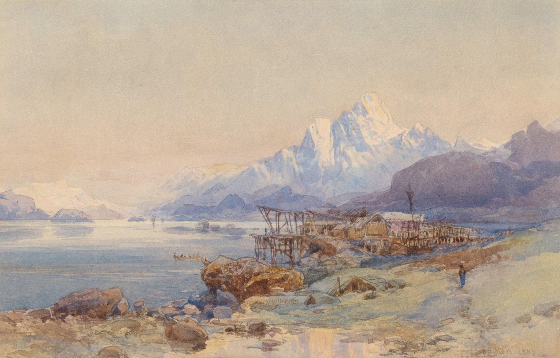 Edward Theodore Compton - Codfishery in the Lofotens
