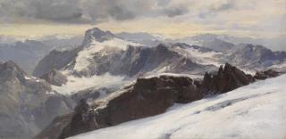 Edward Theodore Compton - Die Alpen von Graubünden vom Tödi aus