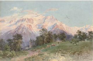 Edward Theodore Compton - Mont Blanc From Combloux