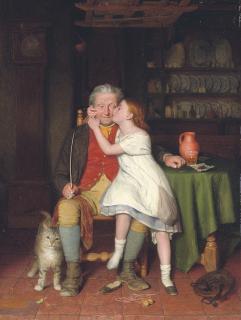 Edward Thompson Davis - Kissing Grandpa