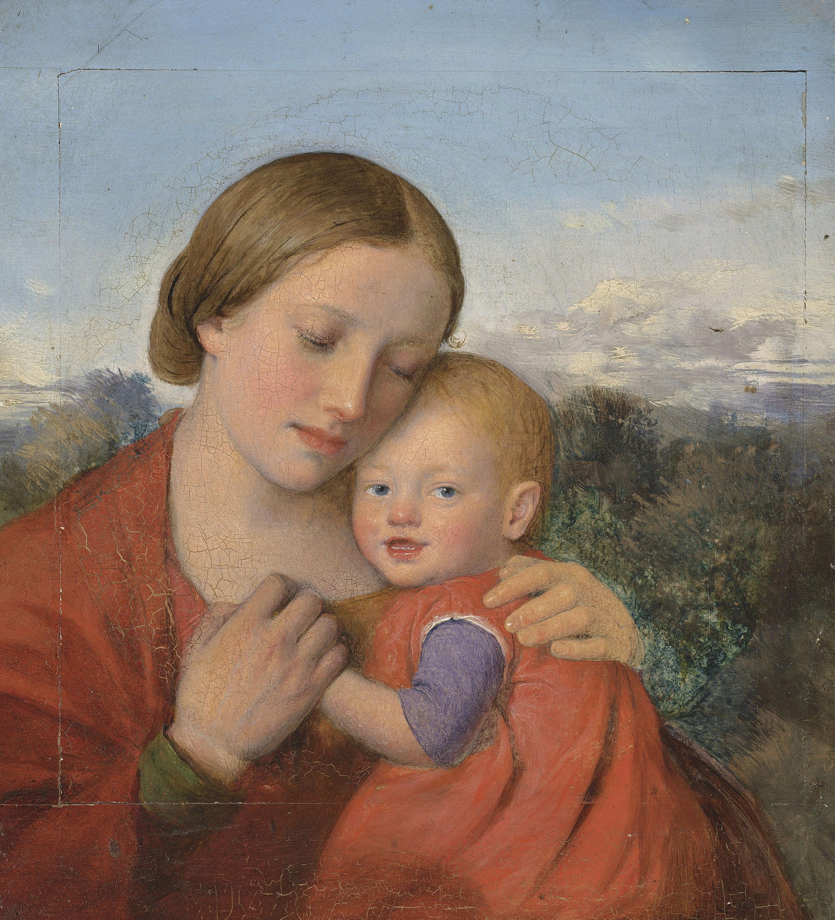 Edward Thompson Davis - Madonna and Child