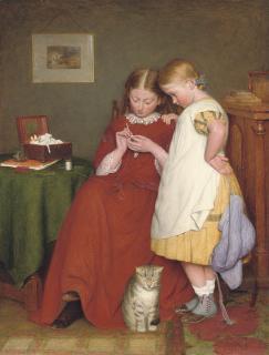Edward Thompson Davis - The crochet lesson