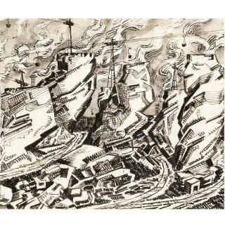 Edward Wadsworth, A.R.A. - Industrial Landscape: Tarmac Production