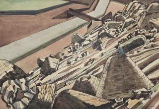 Edward Wadsworth, A.R.A. - Ladle Slag Round Oak II