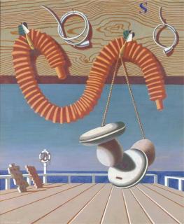 Edward Wadsworth, A.R.A. - Perspective of Idleness I