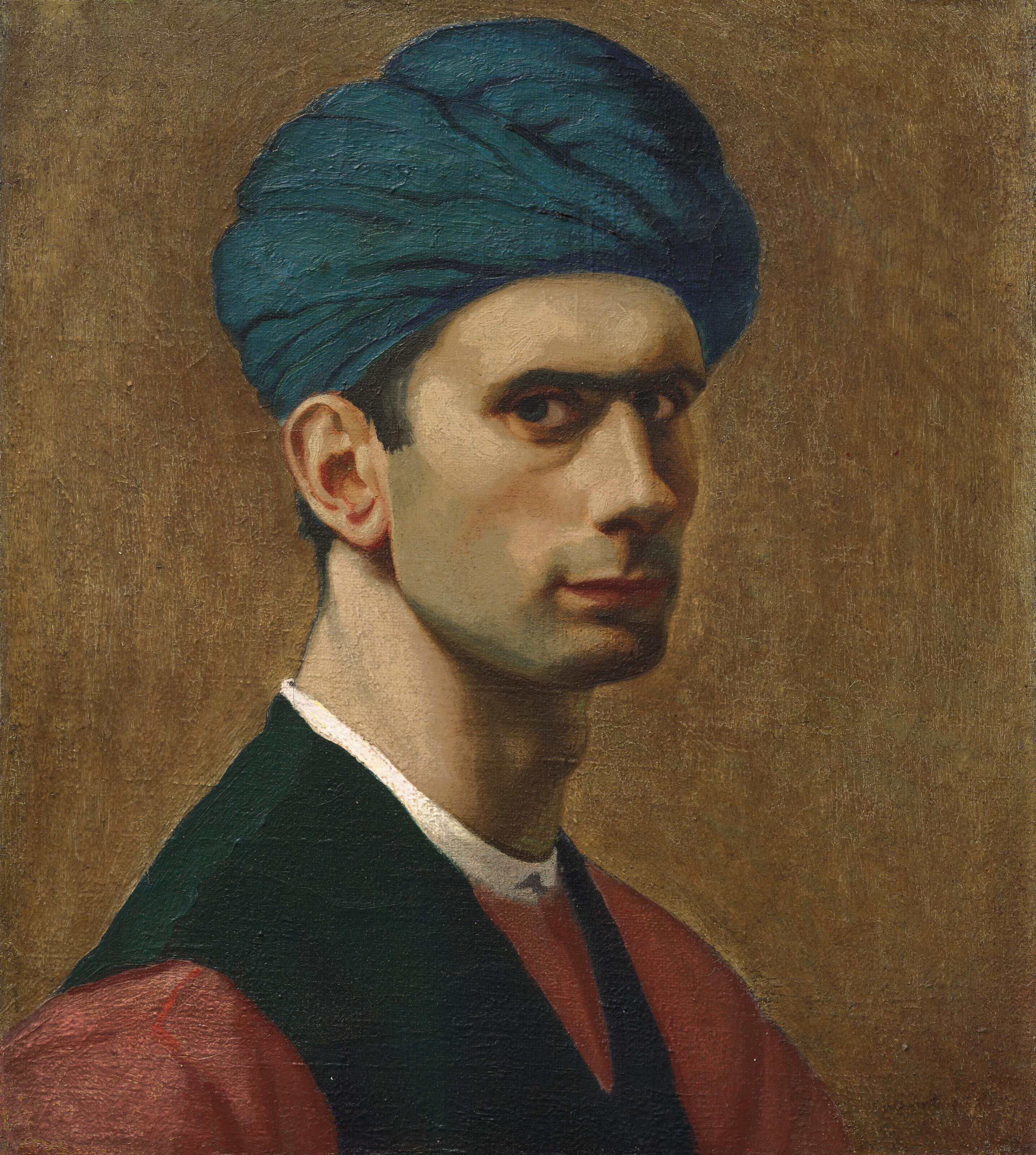 Edward Wadsworth, A.R.A - Self Portrait in a Turban
