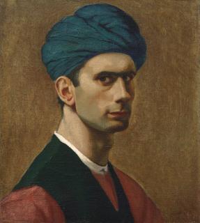 Edward Wadsworth, A.R.A - Self Portrait in a Turban