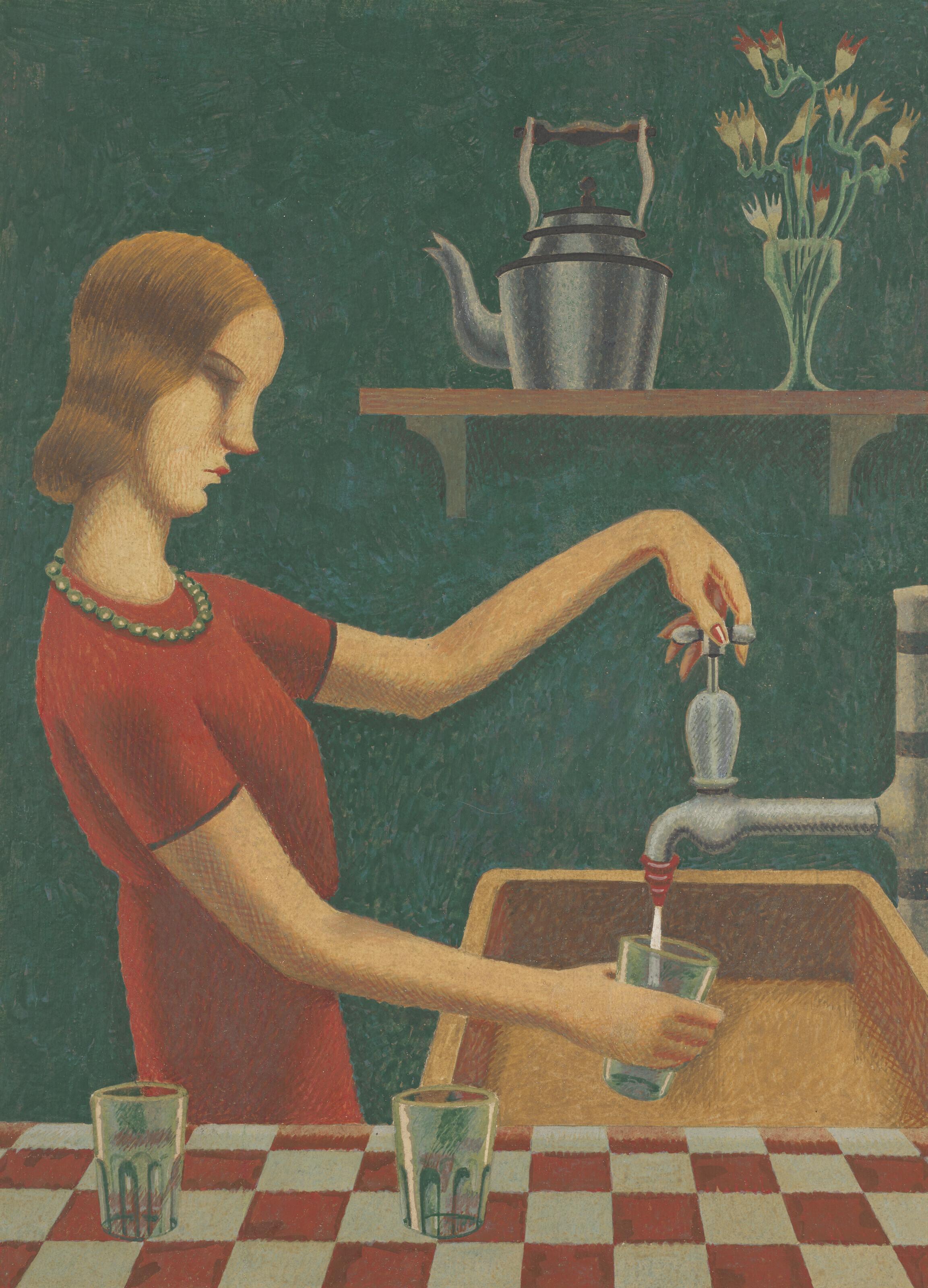 Edward Wadsworth, A.R.A. - Straight from the Tap I