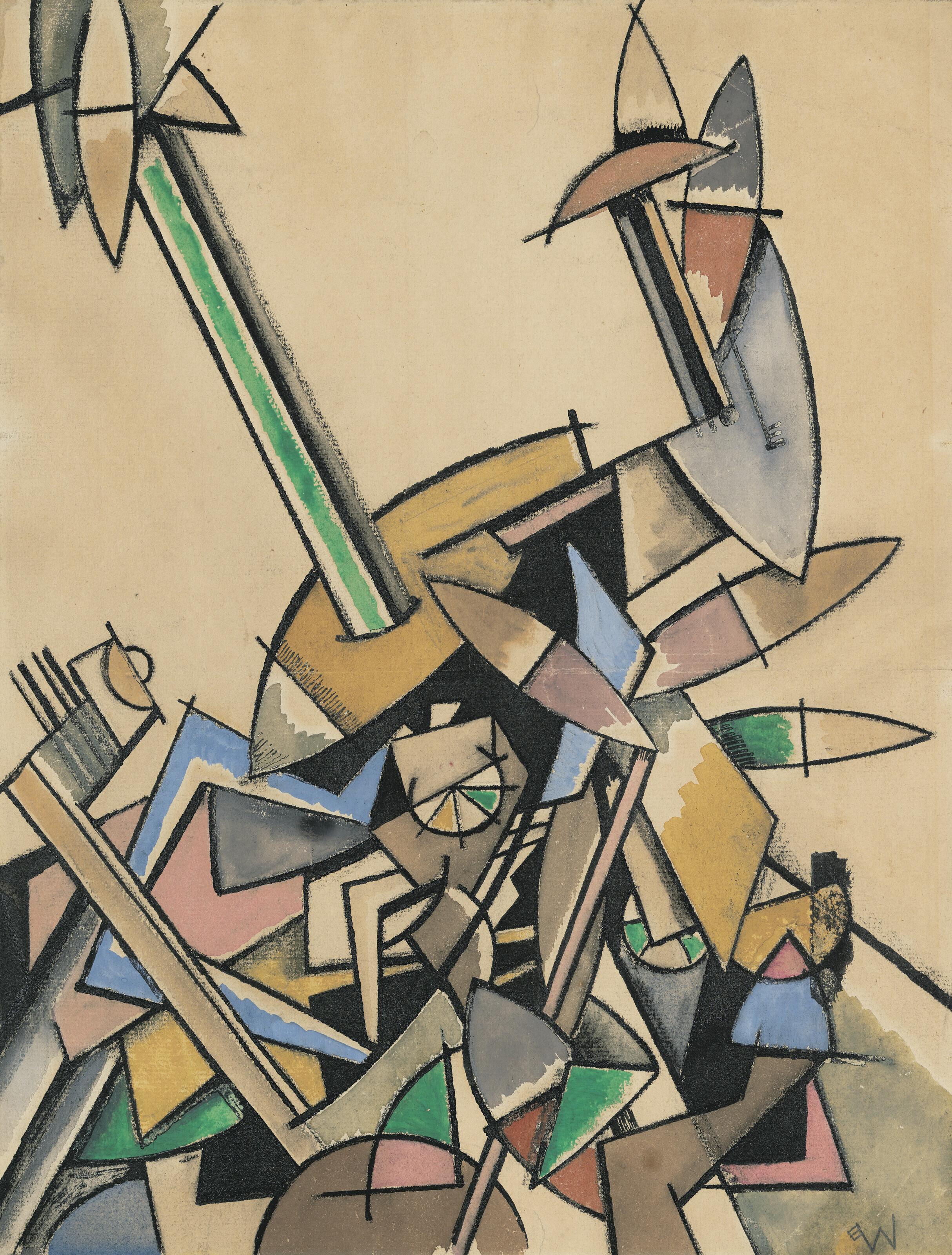 Edward Wadsworth, A.R.A. - Study for Cape of Good Hope