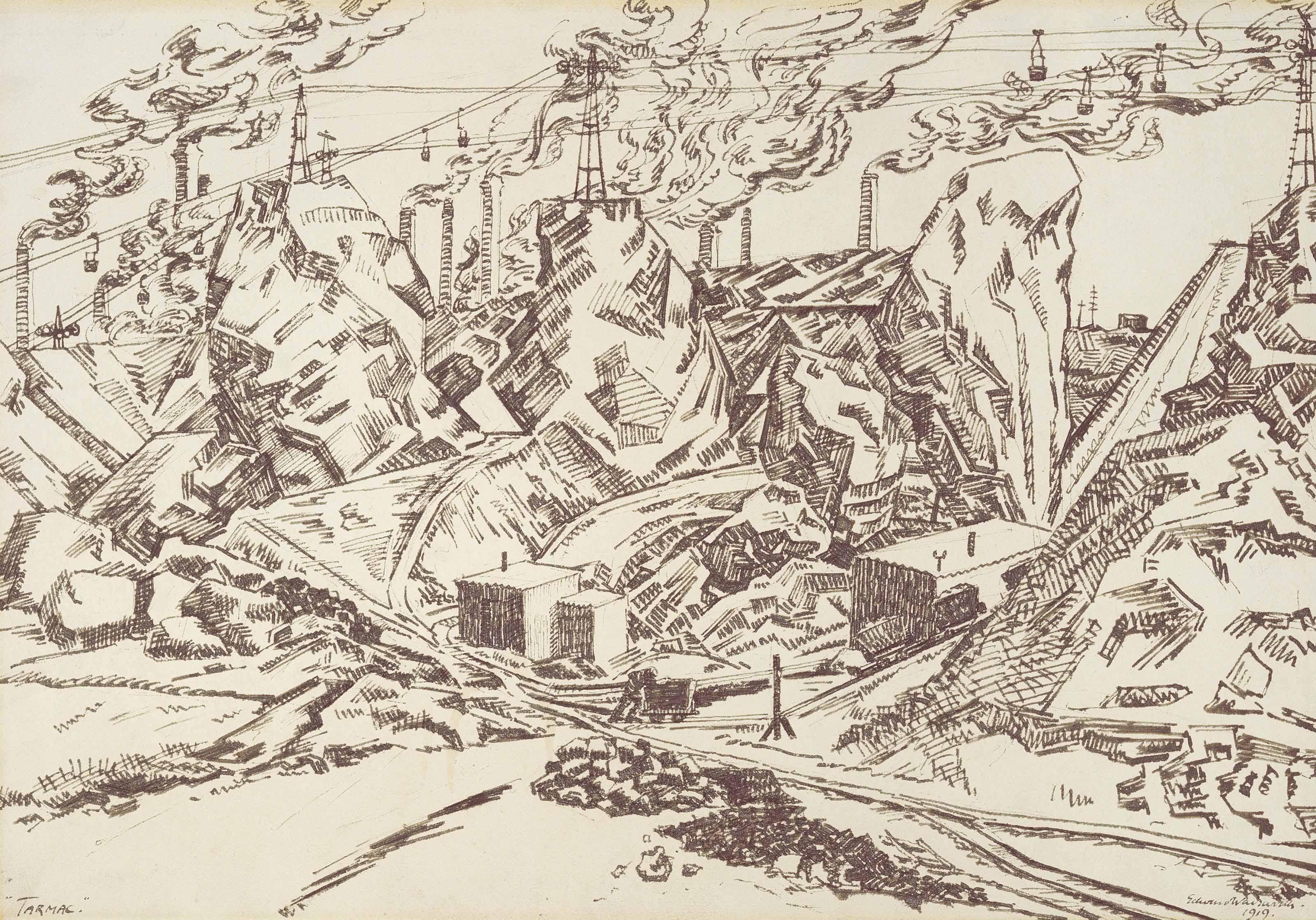 Edward Wadsworth, A.R.A. - Tarmac Iii