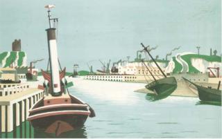 Edward Wadsworth - Imaginary Harbour (Greenwood W/C. 26)