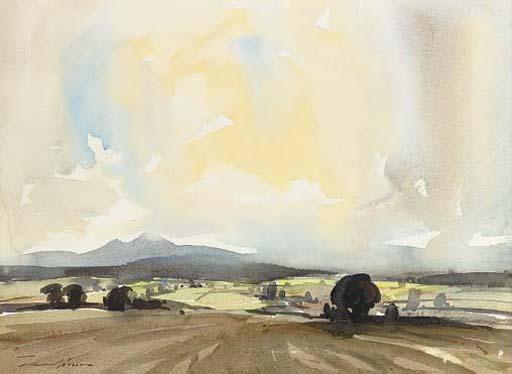 Edward Wesson - An extensive landscape