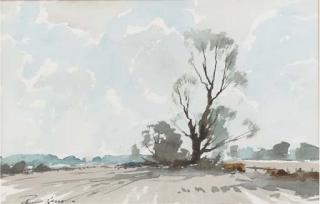 Edward Wesson - An oak tree; and The windmill