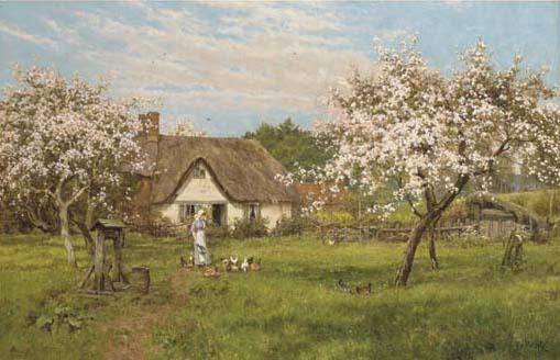 Edward Wilkins Waite - In the Orchard