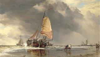Edward William Cooke, R.A. - Dutch Pincks Off Katwÿk