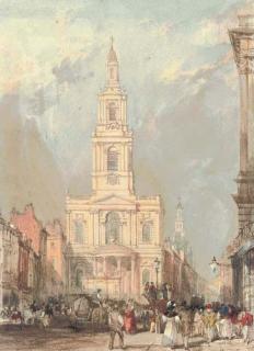 Edward William Cooke, R.A. - St Mary-Le-Strand, London