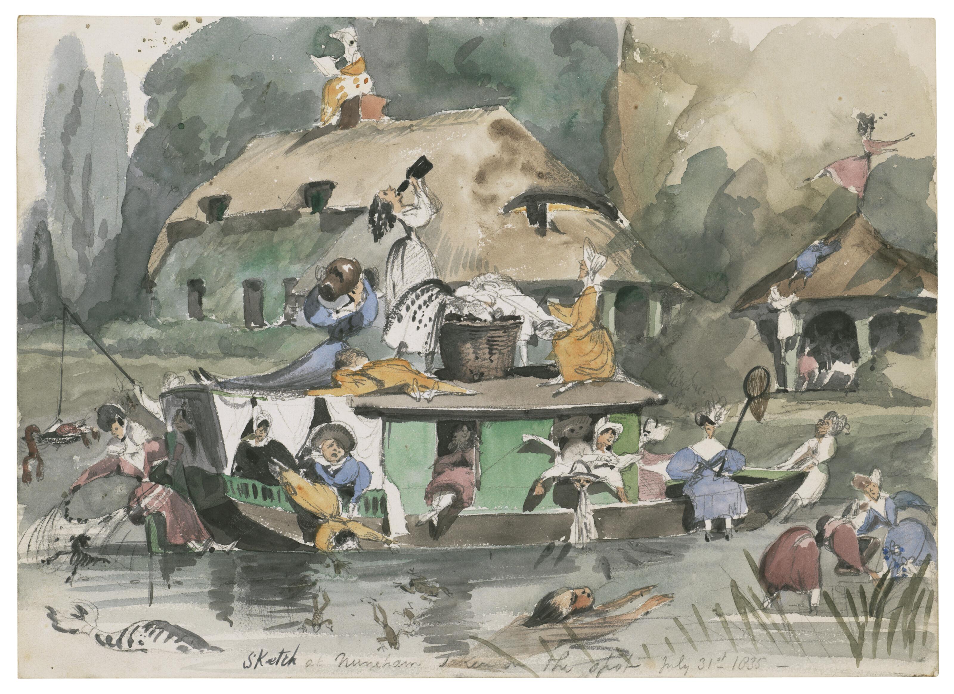 Edward William Cooke, R.A. - The Nuneham Picnic Party