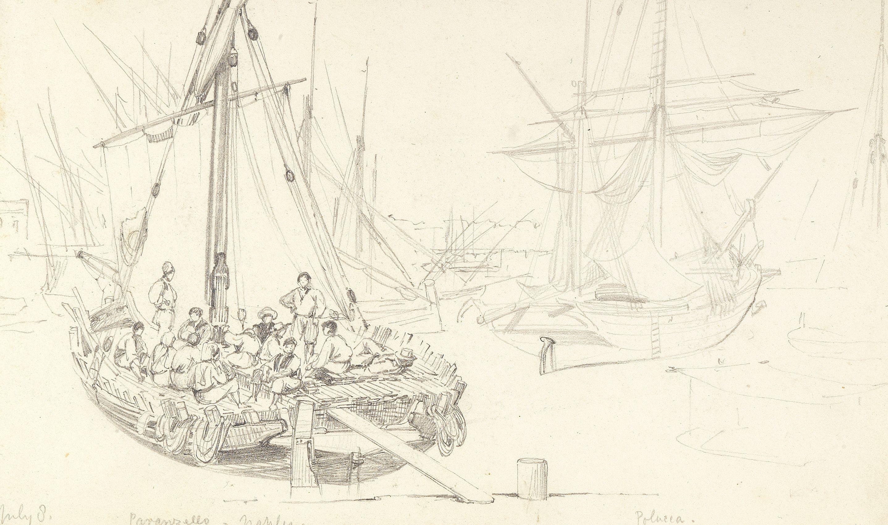 Edward William Cooke, RA - A collection of sixteen sketches, to include: