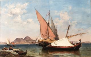 Edward William Cooke - Vesuvius, Catalan and Paranzella