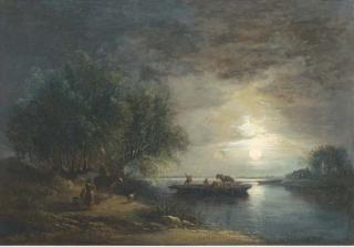 Edward Williams - The moonlit ferry