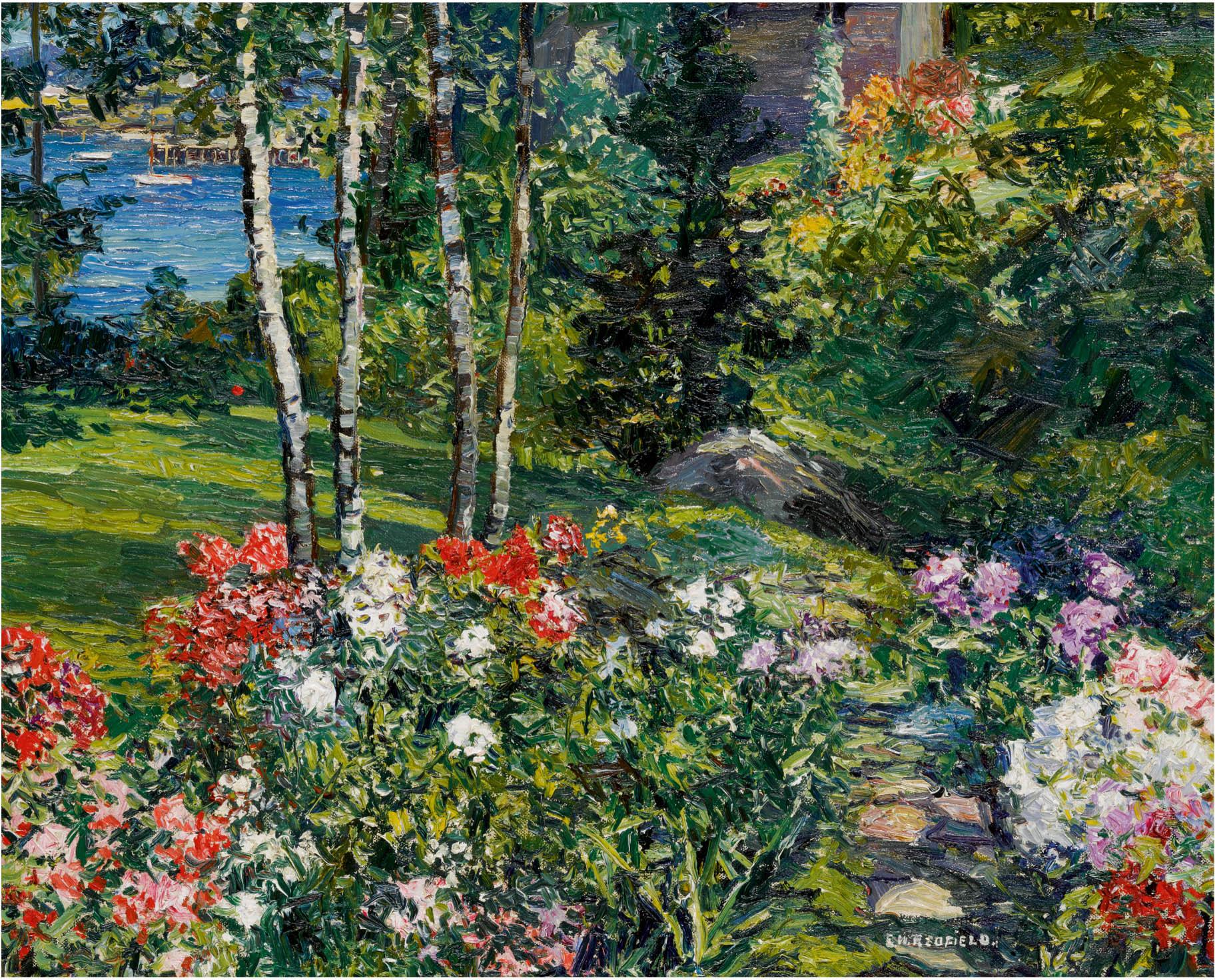 Edward Willis Redfield - Garden, Boothbay Harbor, Maine