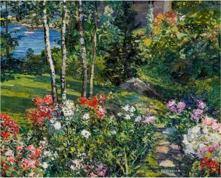 Edward Willis Redfield - Garden, Boothbay Harbor, Maine