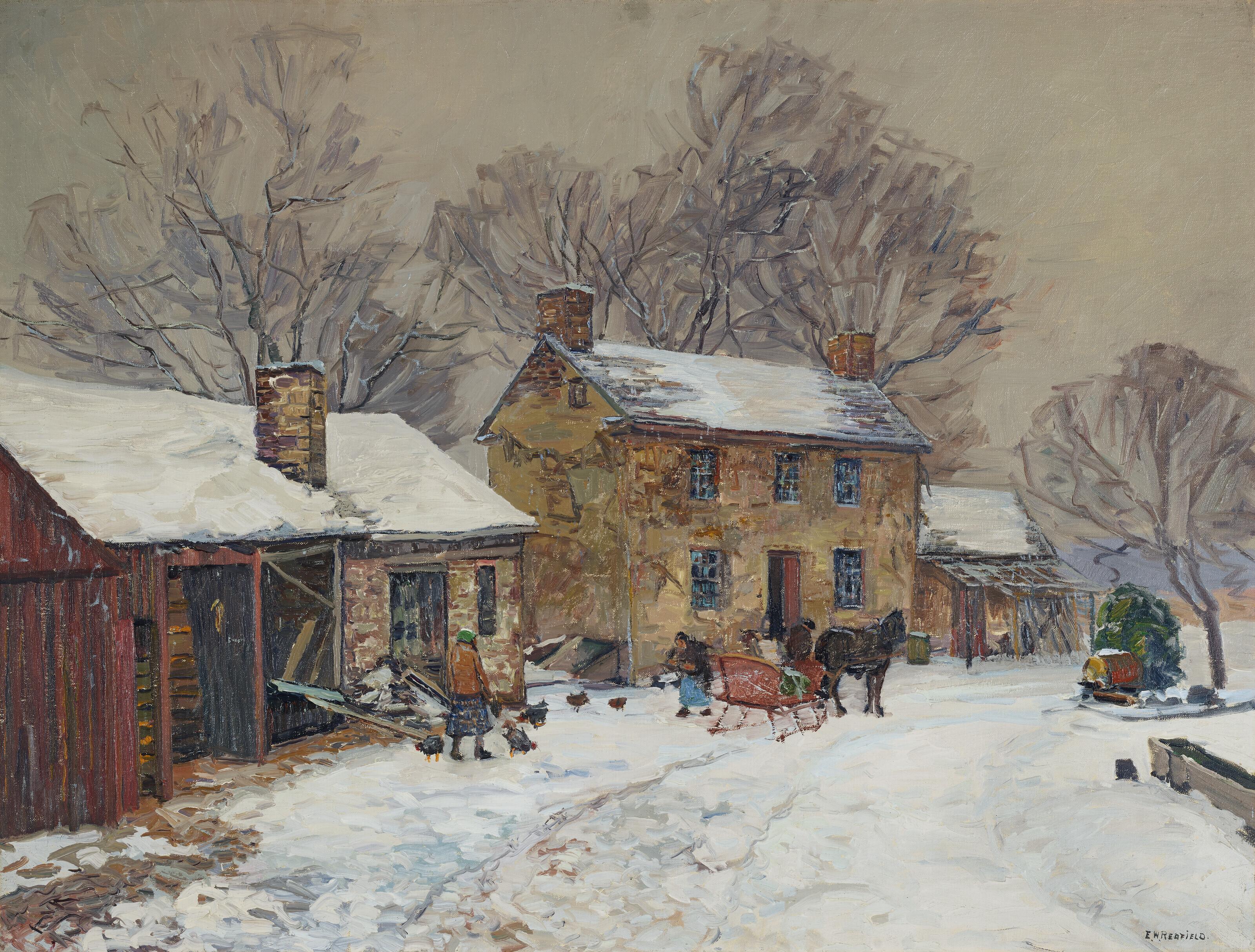 Edward Willis Redfield - Horse and Sleigh Days