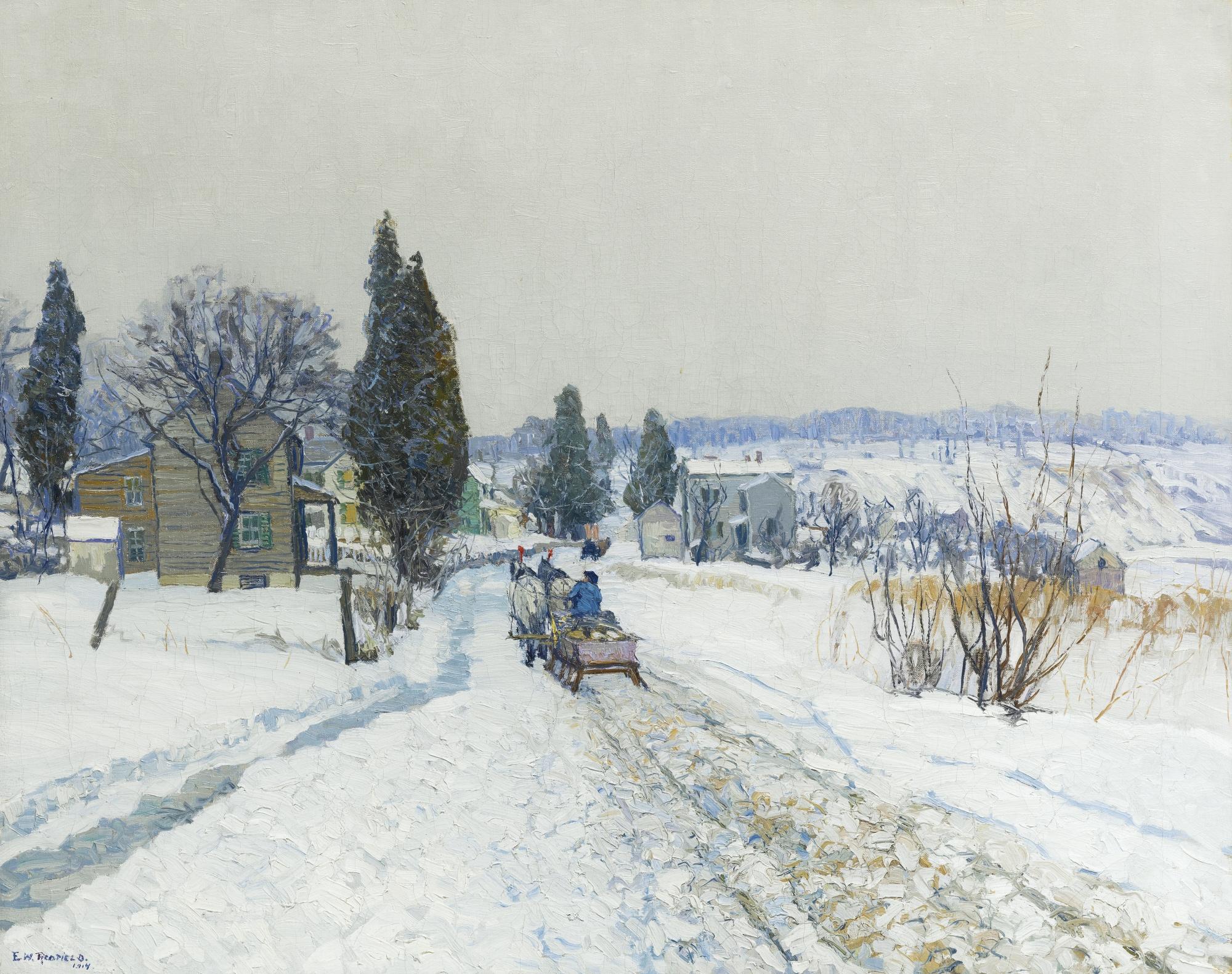 Edward Willis Redfield - Sleighing