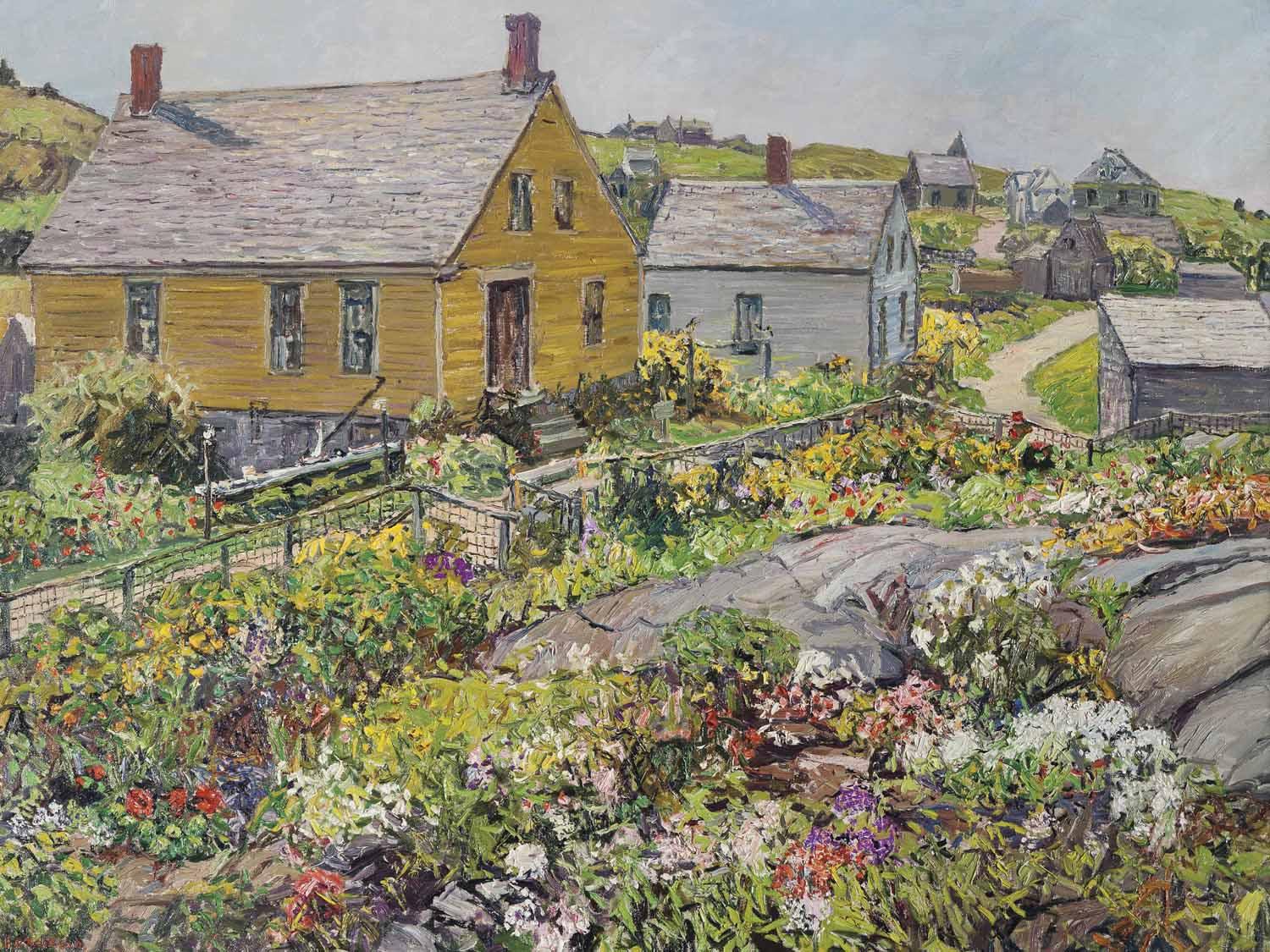Edward Willis Redfield - The Rock Garden, Monhegan Island, Maine