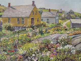 Edward Willis Redfield - The Rock Garden, Monhegan Island, Maine