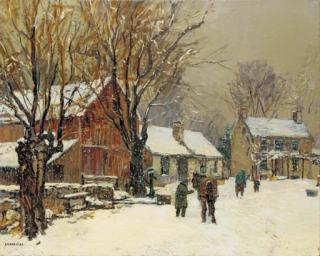 Edward Willis Redfield - Winter at the Farm