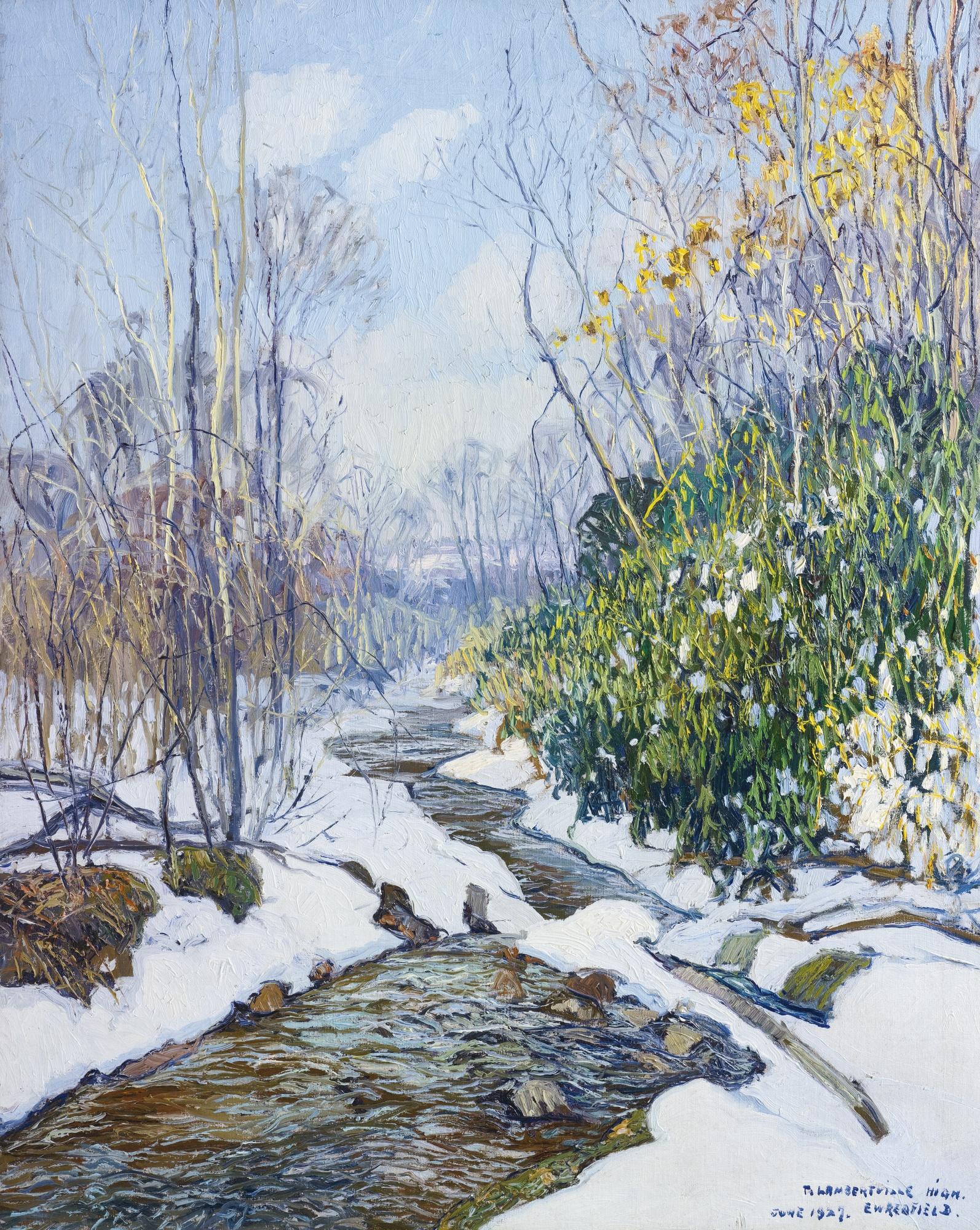 Edward Willis Redfield - Winter Stream