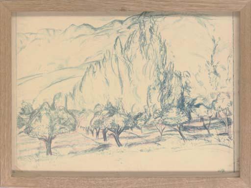 Edward Wolfe, R.A. - Landscape with vineyard