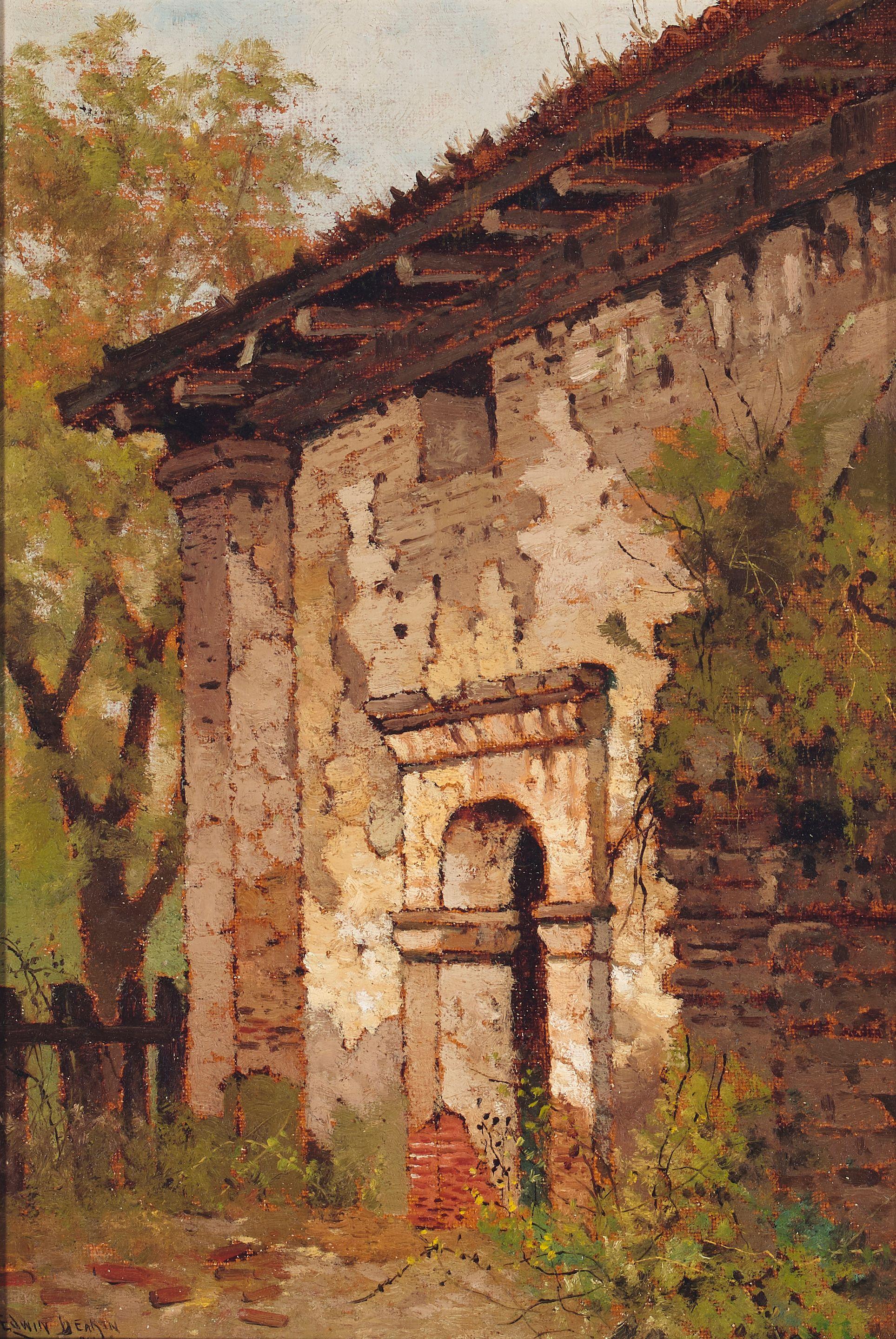 Edwin Deakin - A Peaceful Day (At San Juan Bautista Mission, California)