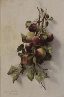 Edwin Deakin - Branche de Pêcher En Fruits