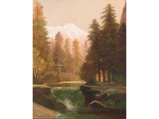 Edwin Deakin - Rubicon Valley Creek 12 x 10 in. framed 19 1/2 x 17 1/2 in.