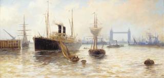 Edwin Fletcher - The Thames at Tower Bridge